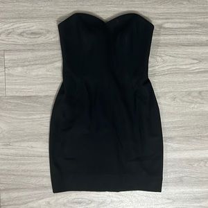 Vintage A.J. BARI Strapless Black Dress Corset Mini 80s Party Cocktail Size 4